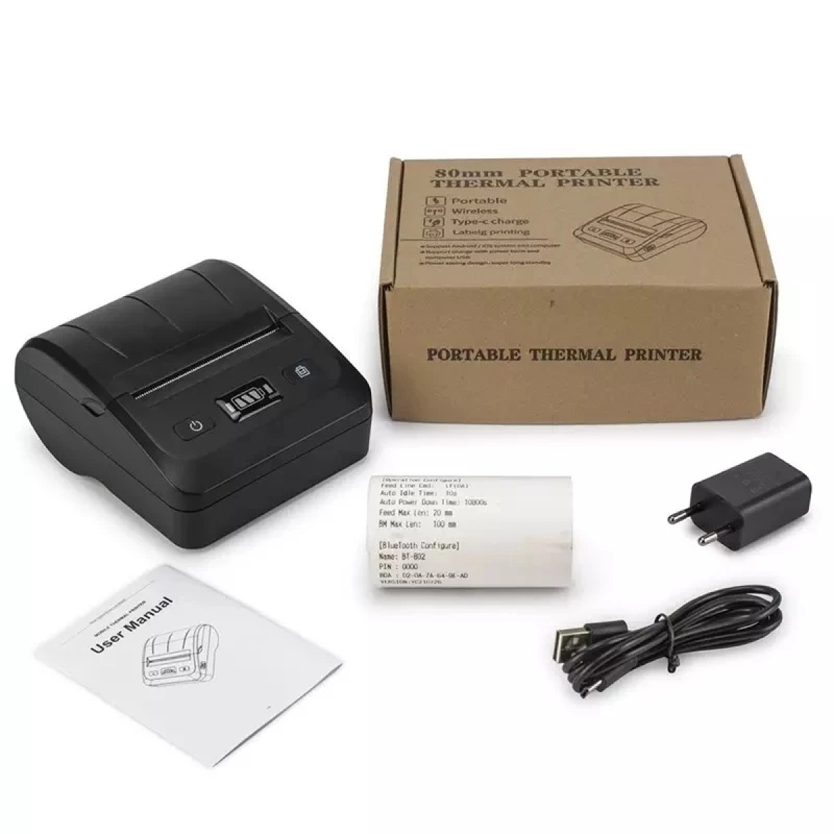 Impressora Térmica Portátil de Talões e Etiquetas 80mm Bluetooth (IVA e Portes Incluídos) - Image 6