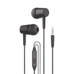 Auscultadores 3,5 mm Bear Stereo com Microfone Preto (IVA e Portes Incluídos)