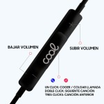 Auscultadores Botão Estéreo Tipo C com Micro Preto (IVA e Portes Incluídos) - Image 3
