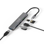 Hub Universal 5 em 1 de Alumínio Tipo C 3 x USB 3.0 + SD + Micro SD (IVA e Portes Incluídos) - Image 3
