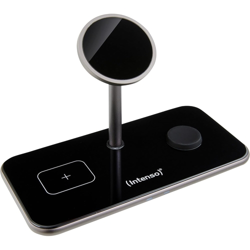 Carregador Magnético Wireless Stand Intenso 3em1 Preto_1 Carregador Magnético Wireless Stand Intenso 3em1 Preto (IVA e Portes Incluídos) - Image 1