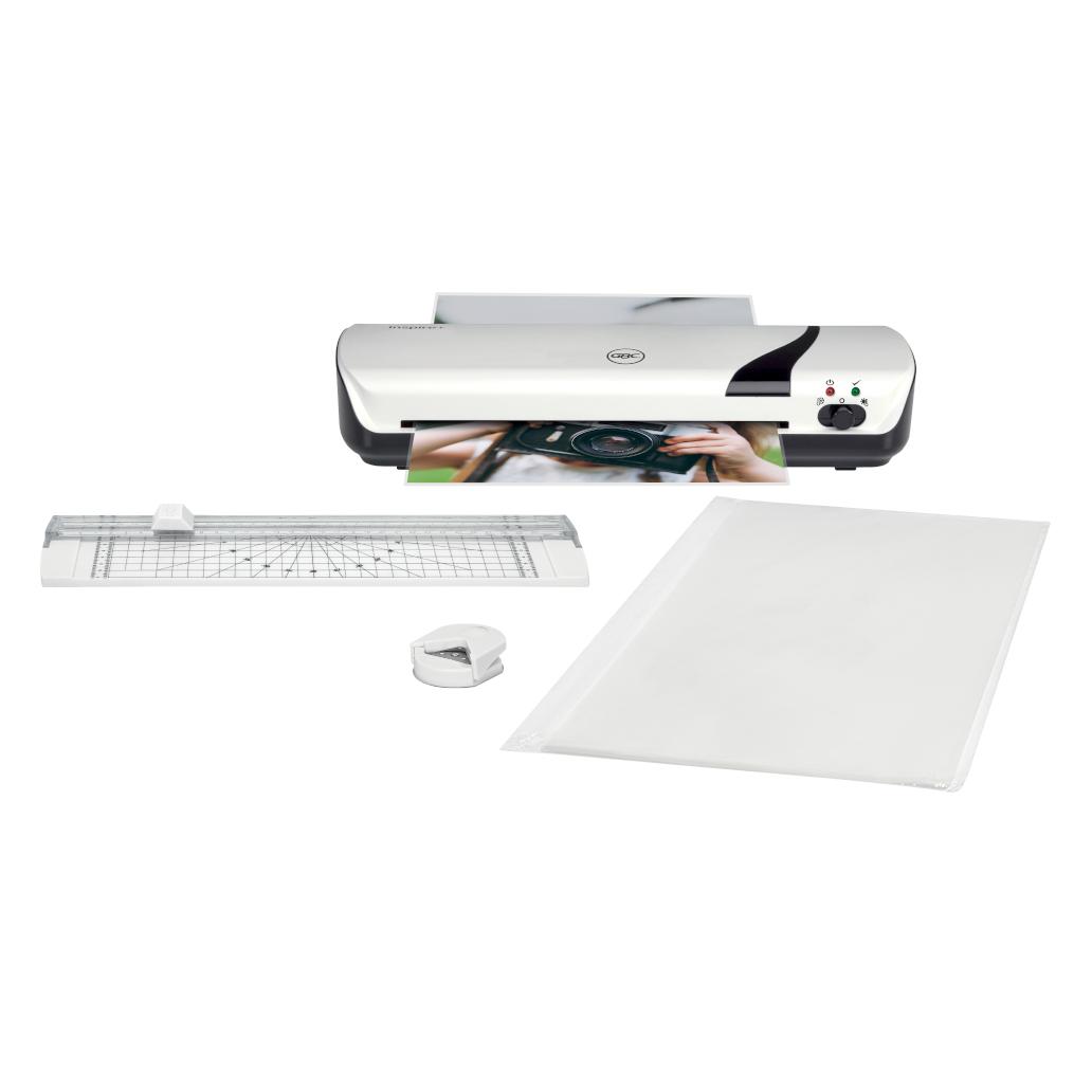 Pack Plastificadora Inspire + A4 125mic + Cisalha A4 Branco_1 Pack Plastificadora Inspire + A4 125mic + Cisalha A4 Branco (IVA e Portes Incluídos) - Image 1